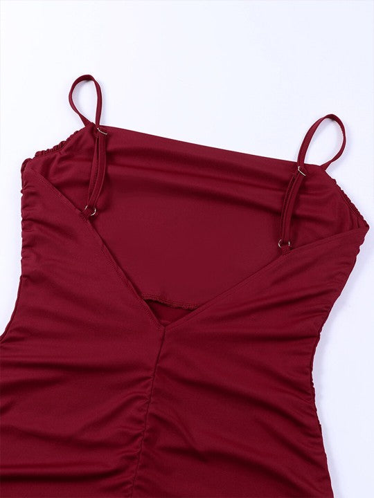 Crimson Slip Dress