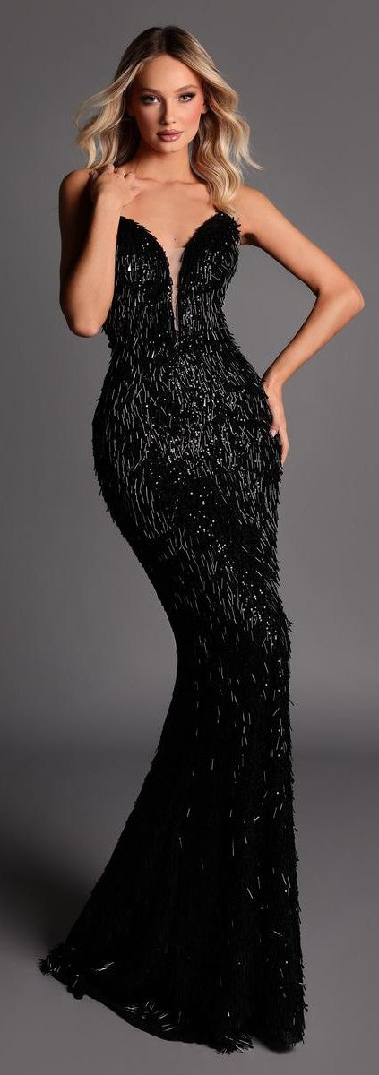 Midnight Sequin Gown