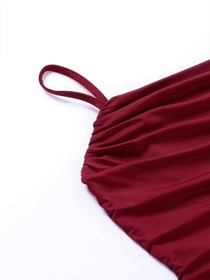 Crimson Slip Dress