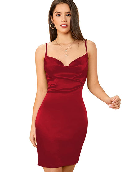 Scarlet Desire Cowl Neck Dress